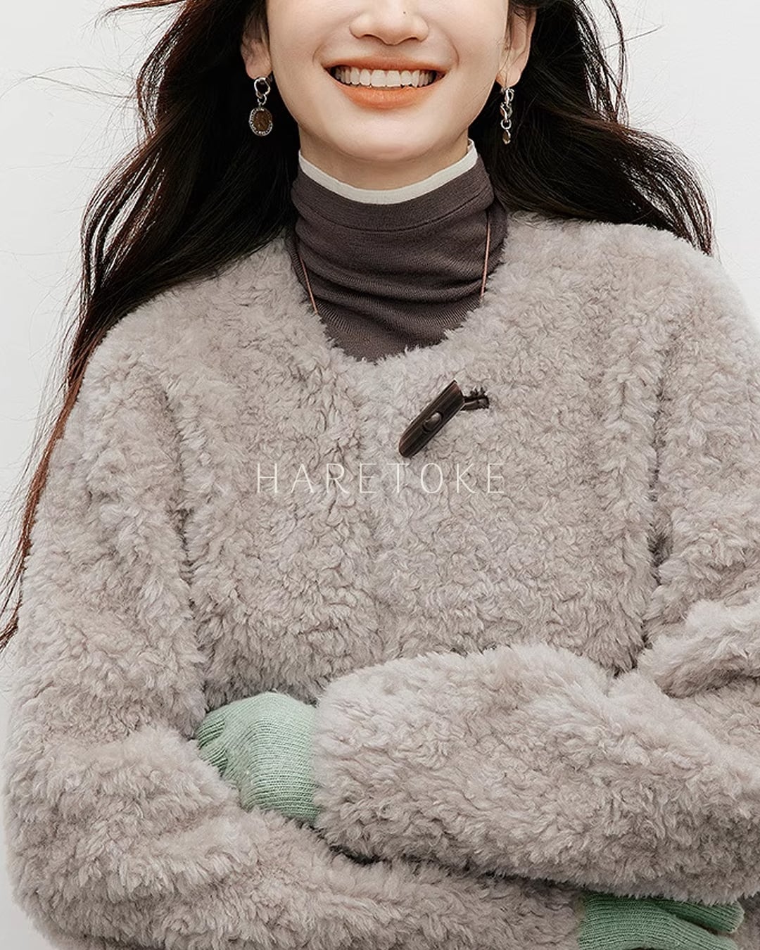 ウール100% ボアブルゾン CT239094 | ハレトケ HARETOKE