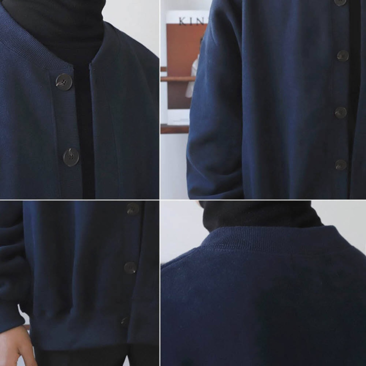 ボタンスウェットカーディガン　MT0080035