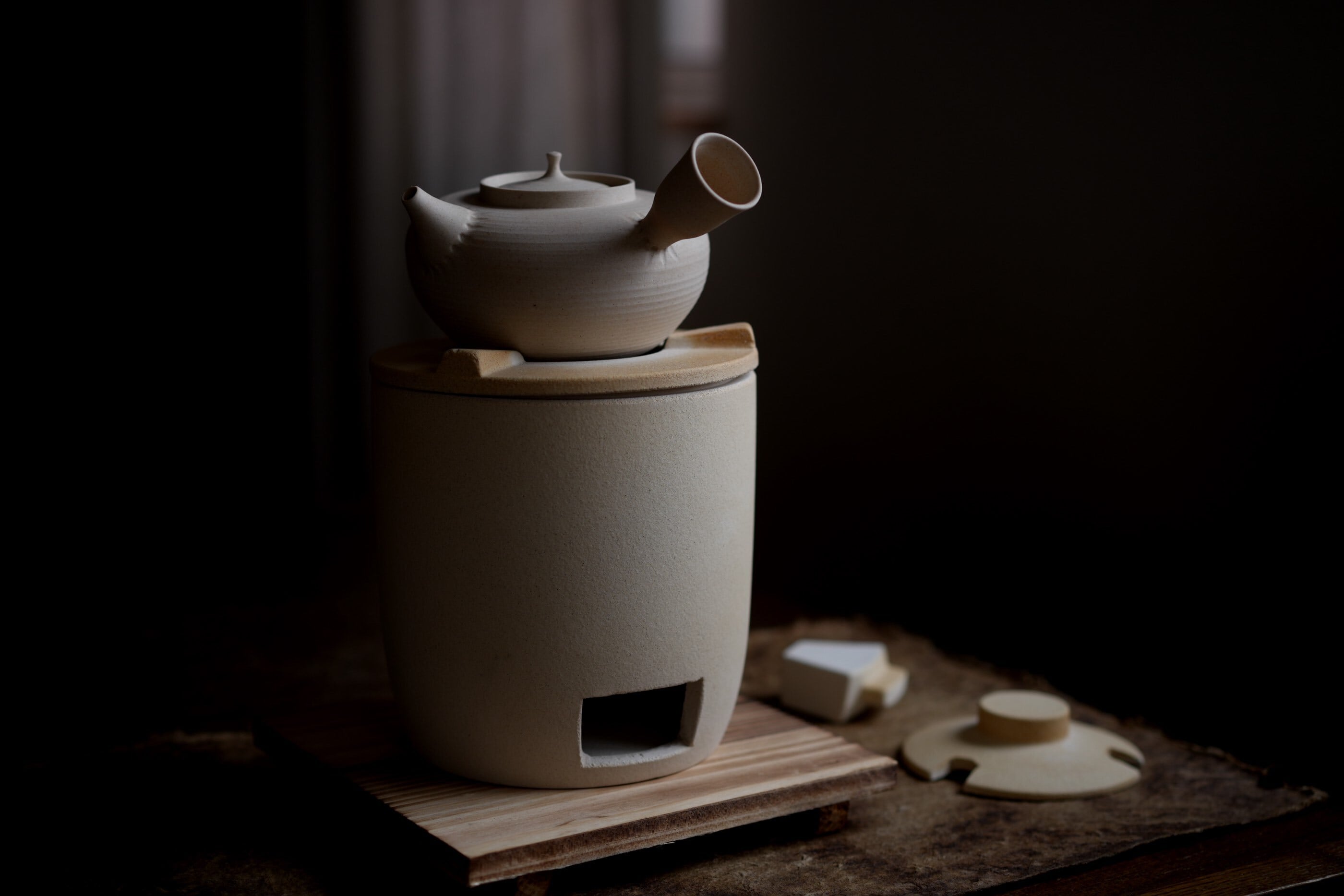 いちぶつ】茶席用 茶道炉（炭火・植物油ランプ両用・耐熱） | ichibutu