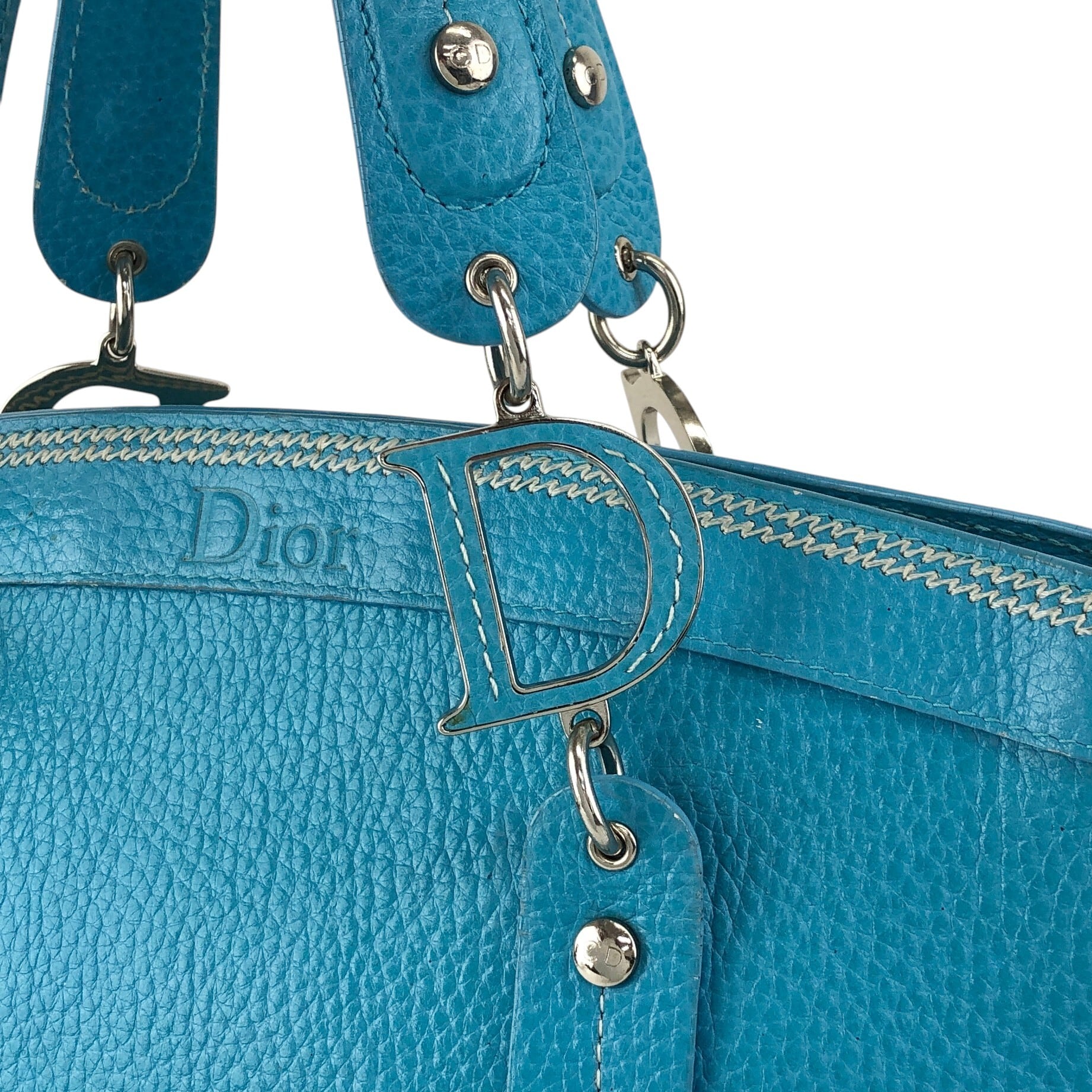 Christian Dior クリスチャン ディオール ハンドバッグ ライトブルー