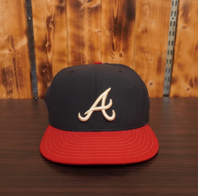 90s usa製　newera アトランタ　ブレーブス　Atlanta Braves 7 3/8 ニューエラ　キャップ　帽子