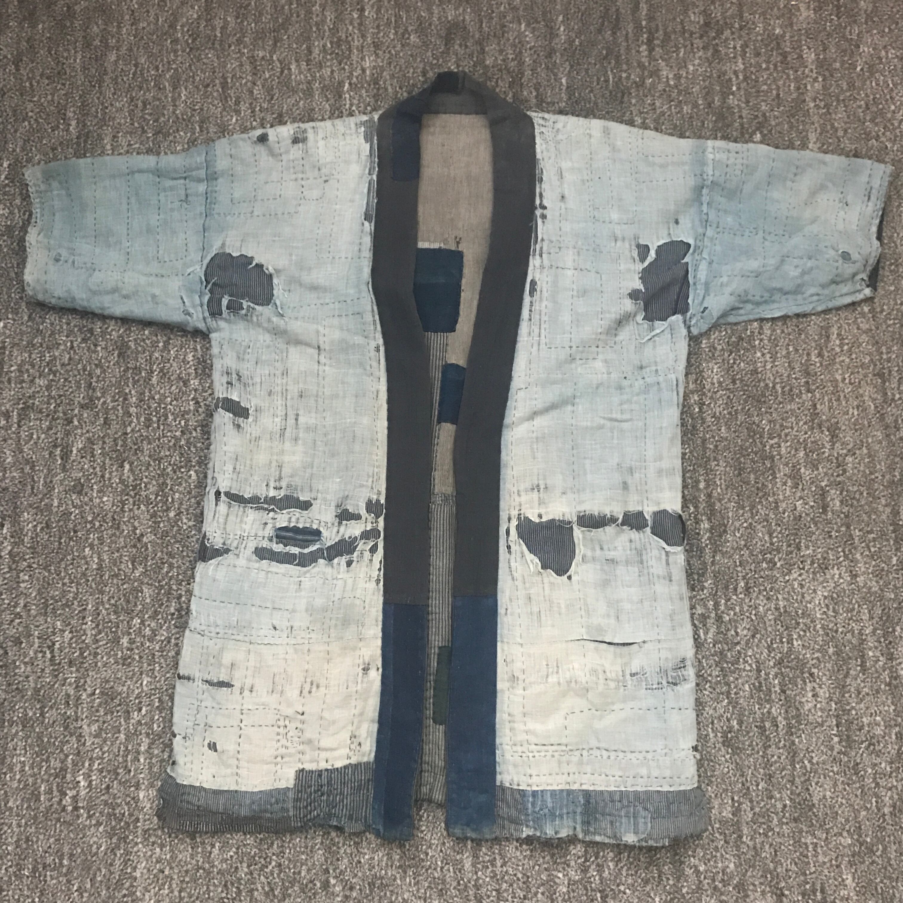 大正～昭和初期 BORO 野良着 noragi 鉄砲袖 藍色 インディゴ ジャパン