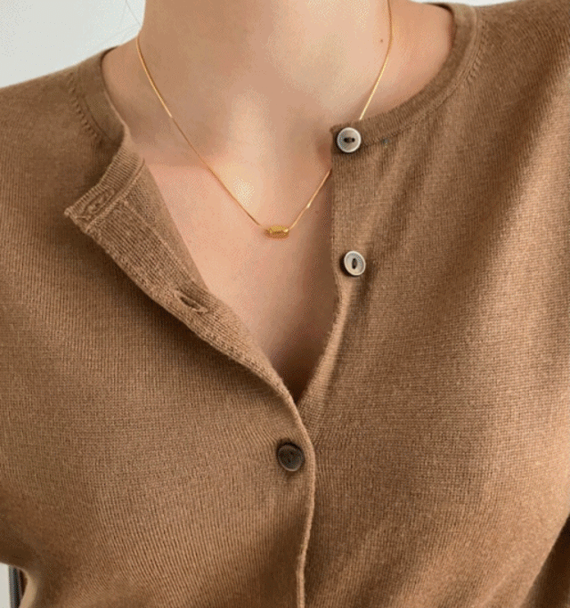 silver925 point necklace【 2color 】No.N004