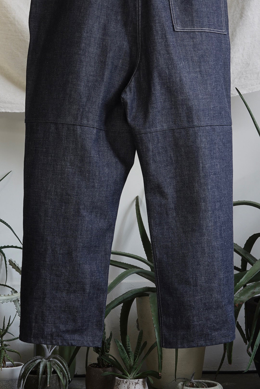 TUKI - 原田服飾研究所 - TYPE 2, LOOSE FIT SALOPETTES (INDIGO