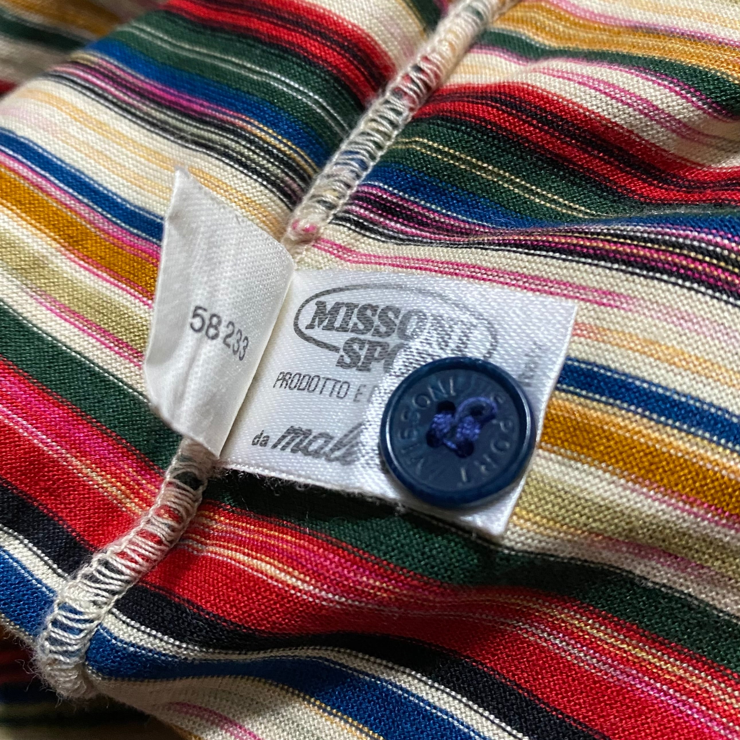 90s ビンテージ MISSONI SPORT ニット ポロシャツアーカイブ vintage MISSONI SPORT border polo shirt | NOIR ONLINE