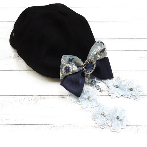 【はこまま屋×ミズイロ】魔導帽～月花のフローリスト～/帽子