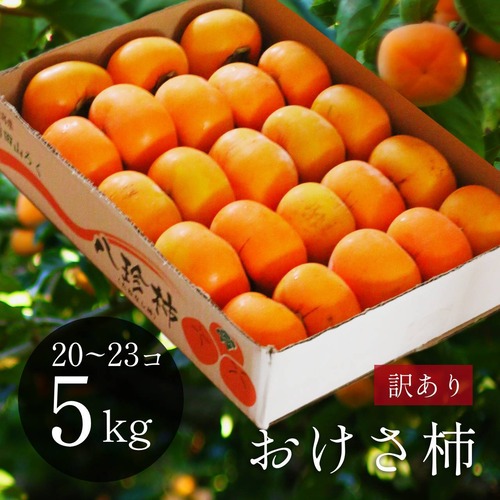 【送料無料】農家直送 訳ありおけさ柿 S~Lサイズ20~25個入り 新潟県産 限定10箱