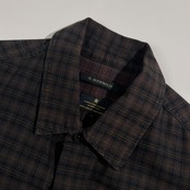 R.NEWBOLD アールニューボールド チェック柄 コットン ワーク デニム風 ジャケット サイズ L /メンズ