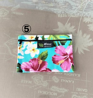 ハワイアン　ファブリックポーチ