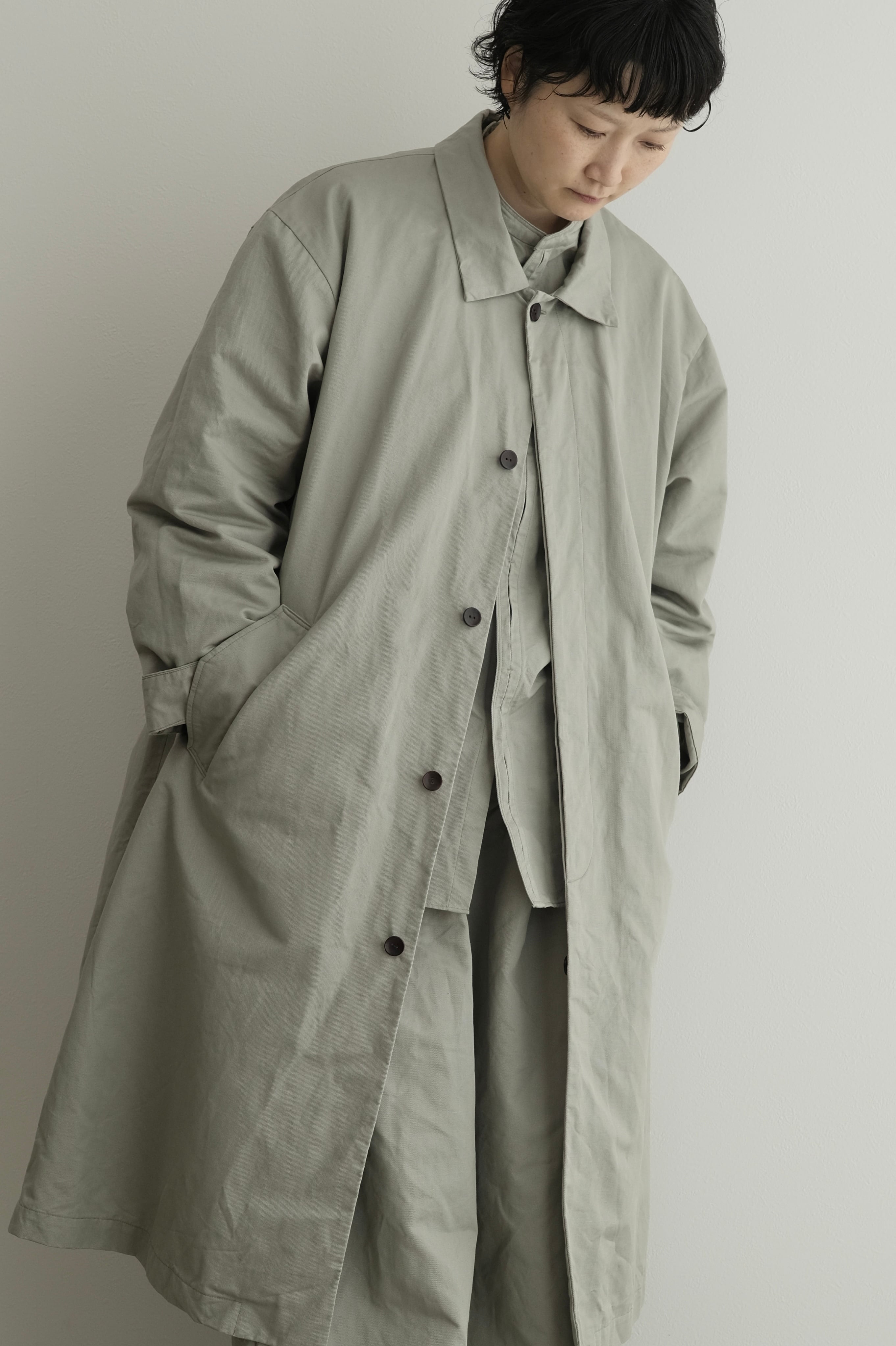 Linen carsey coat - Flax