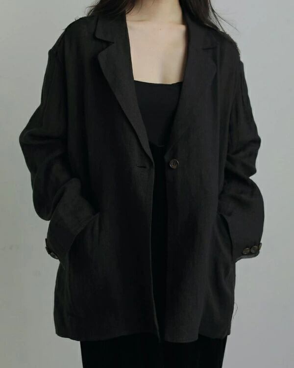 新品 anuke アンヌーク リネン シアー ジャケット ànuke アンヌーク anuke 秋冬 Linen Sheer Jacket リネンシアー