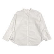 united arrows green label relaxing グリーンレーベル バンドカラー 長袖 シャツ /ホワイト系 レディース