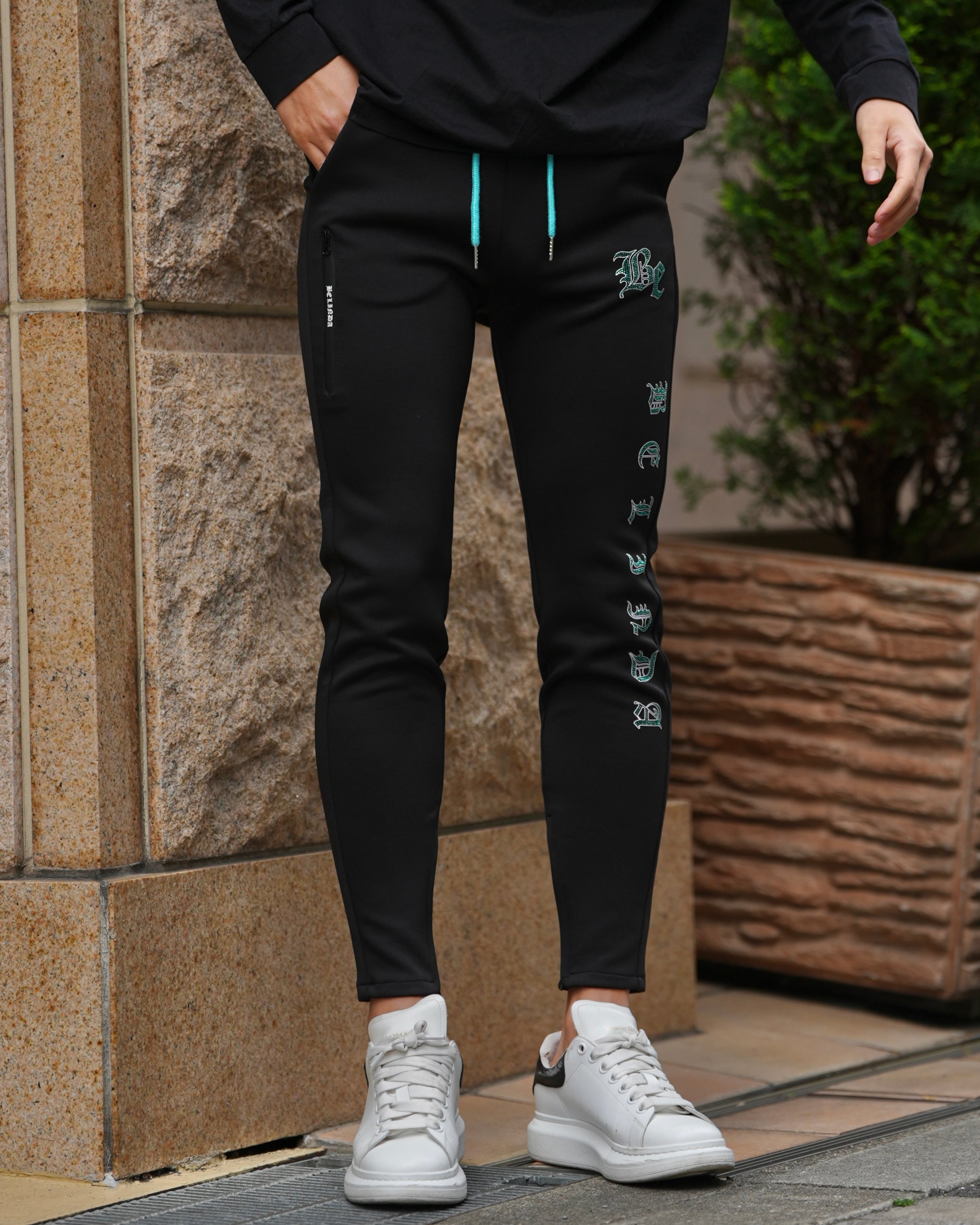 BELINDA RHINE STONE SWEAT PANTS【BB26007】 | BELINDA