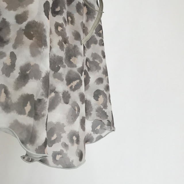 ◇"Tatiana" Ballet Wrap Skirt -Gentle Leopard