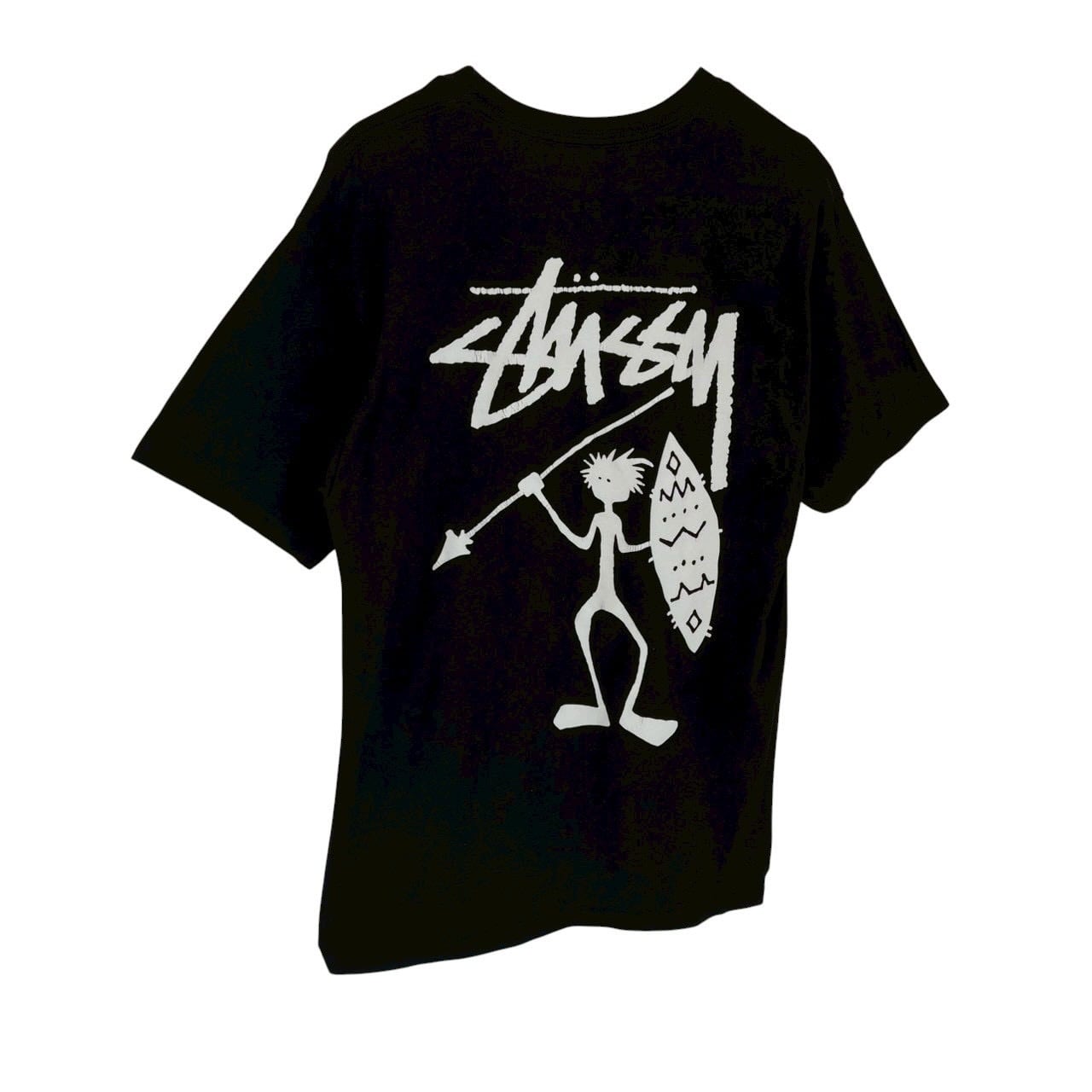 stussy ステューシー Tシャツ M バックロゴ プリント シャドーマン