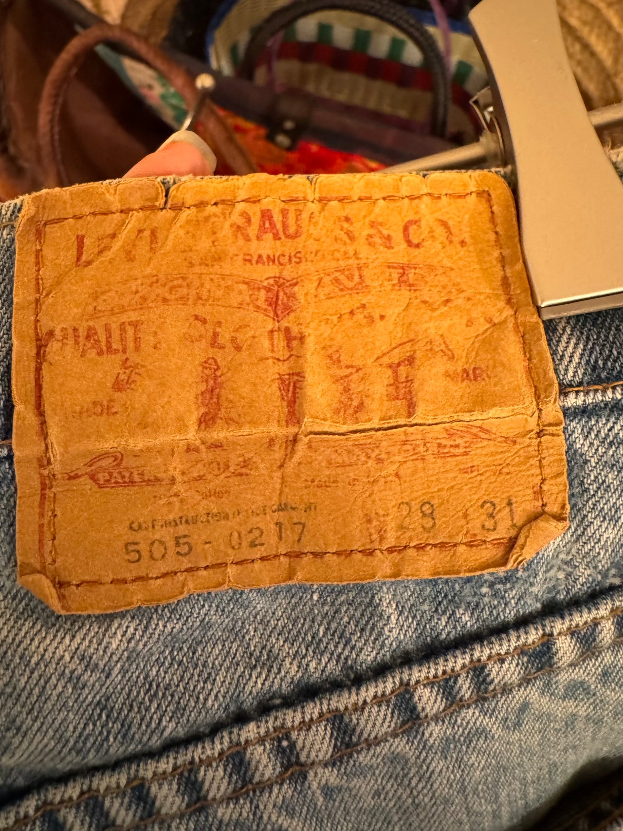 Mid 80s Levi's 505 Regular Straight / Made in USA (Button 653)
（80年代半ば リーバイス 505 レギュラーストレート / 米国製・エルパソ工場）