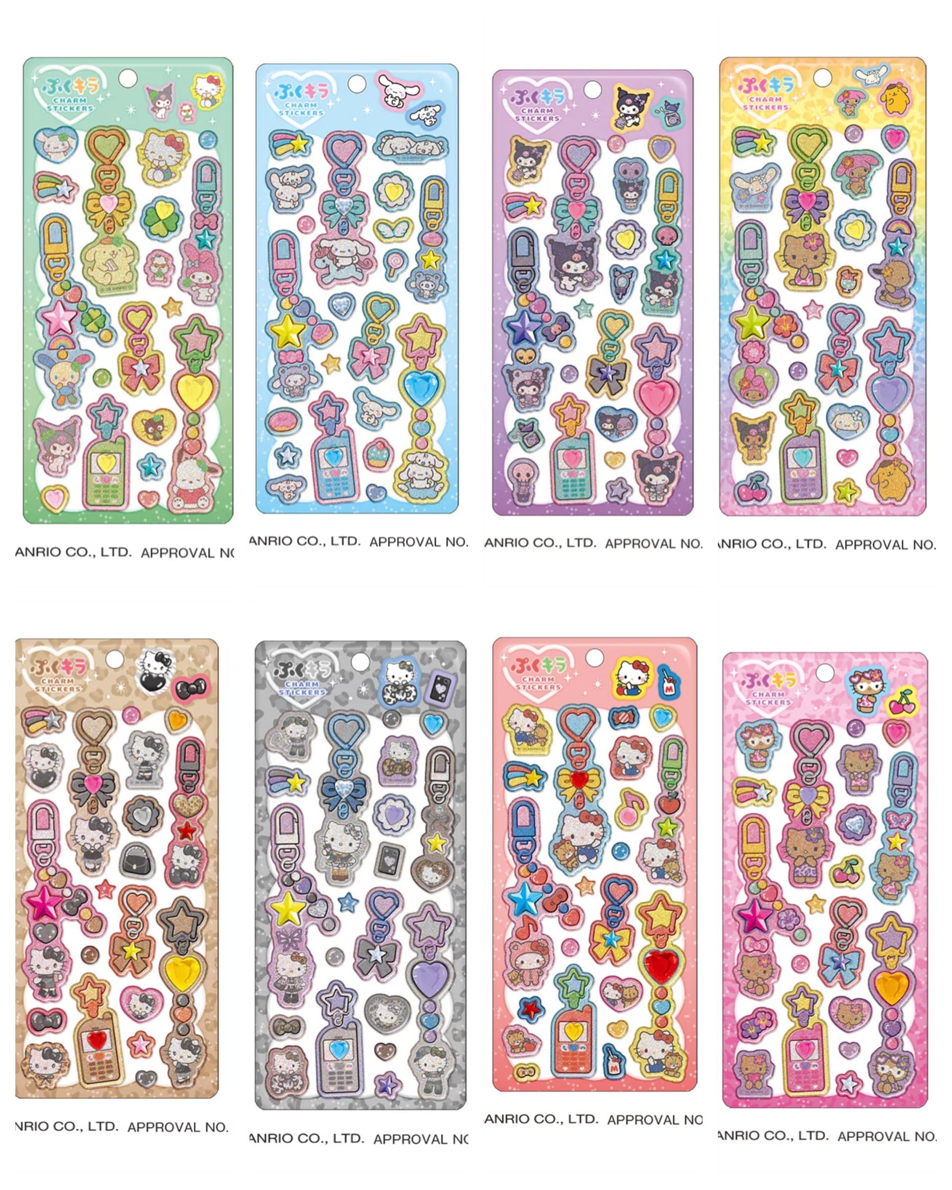 【予約商品】サンリオ ぷくキラチャームステッカー