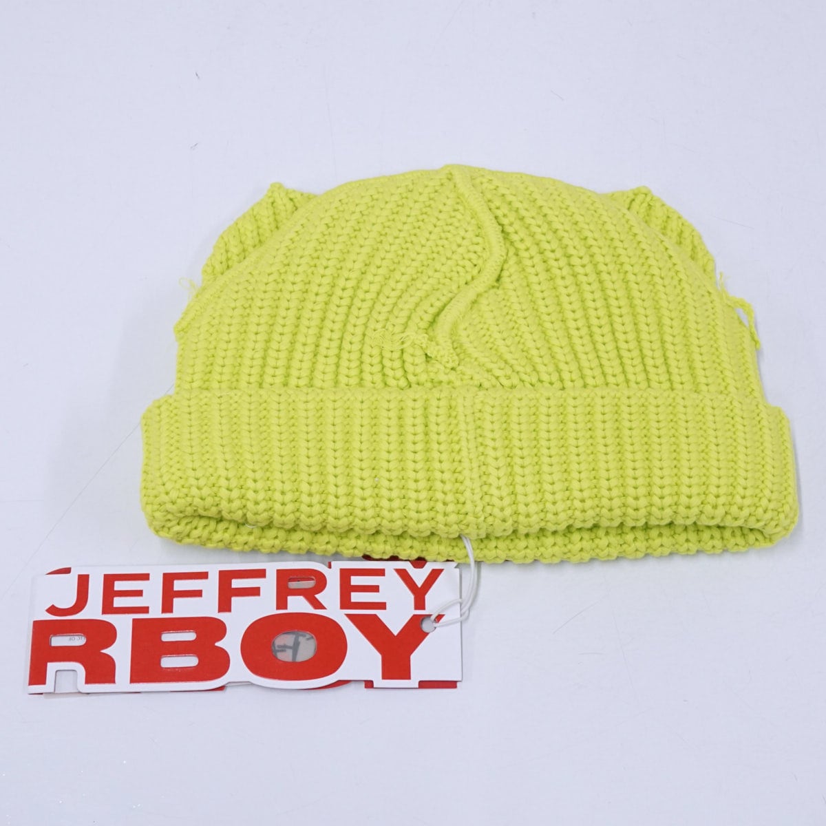 【新品】チャールズジェフリーラバーボーイ ニット帽 CHUNKY EARS BEANIE ネオングリーン 猫耳 X6826 新品】チャールズジェフリーラバーボーイ ニット帽 CHUNKY EARS BEANIE
