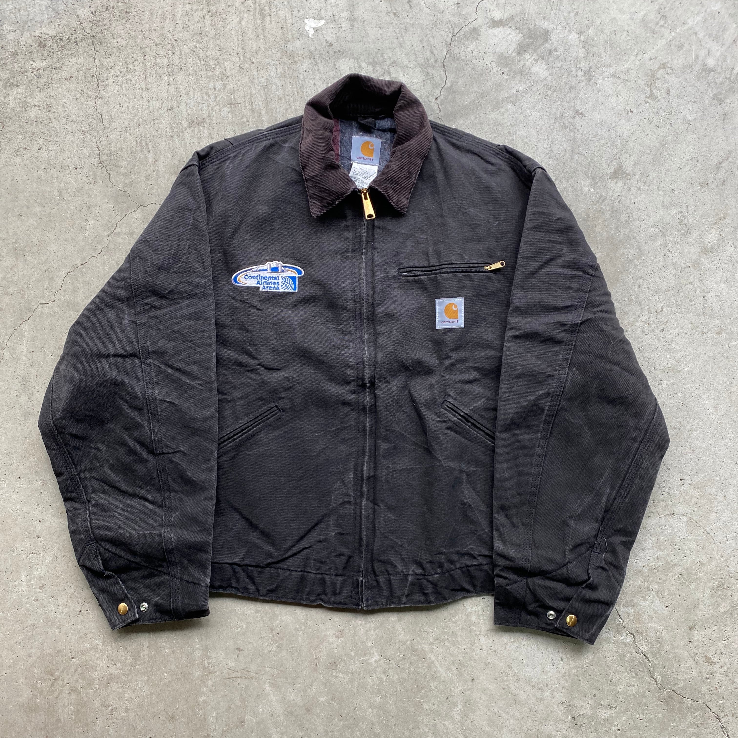 【carhartt】カーハート　デトロイトジャケット　企業ロゴ　L~XL  黒7