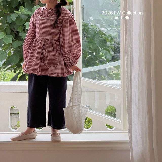 【予約/送料無料】ninibello /Hazel Puff Blouse