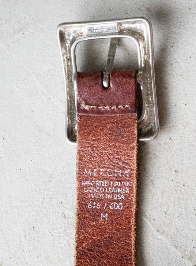 "MERONA" 1990s Leather belt