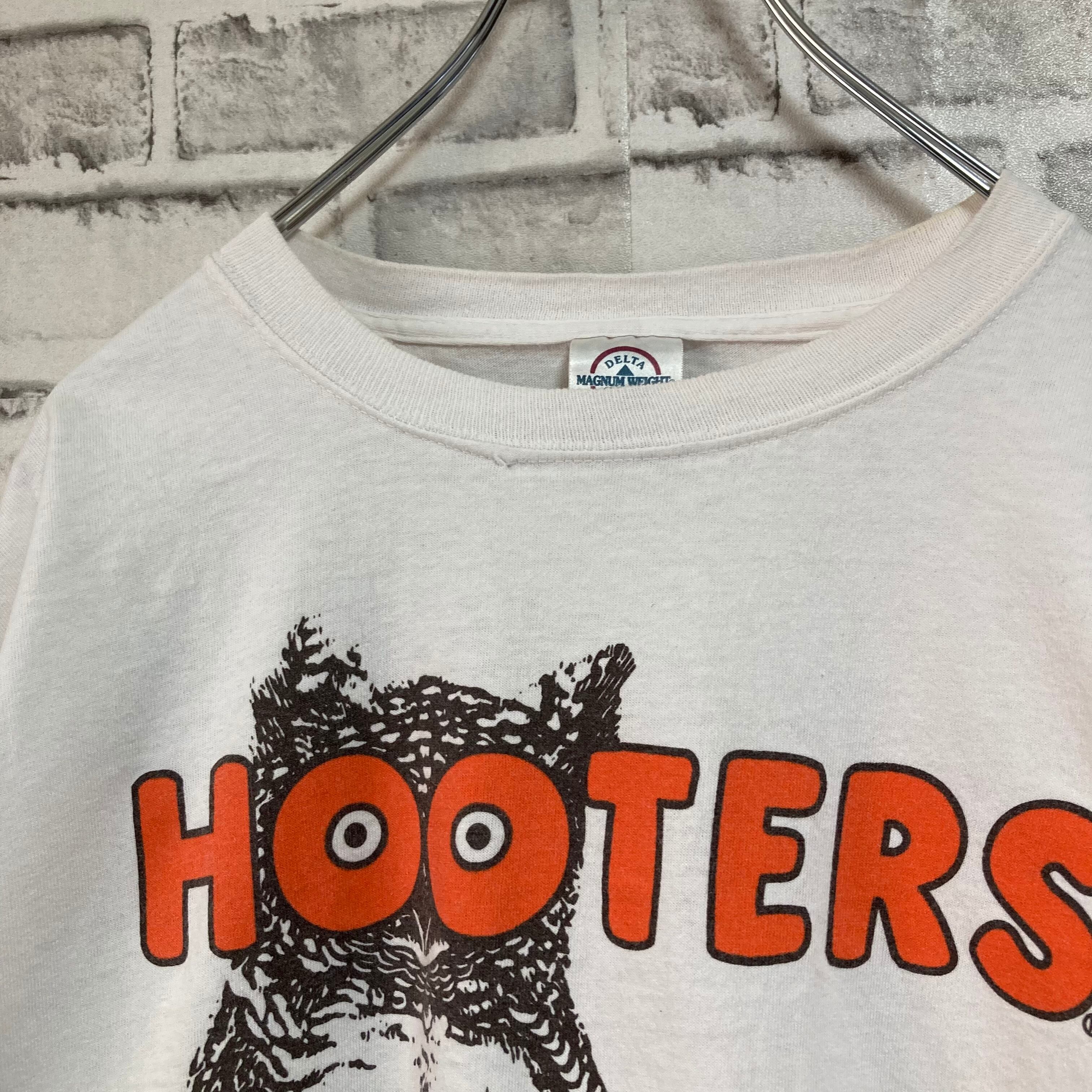 DELTA】S/S Tee L “HOOTERS” バックプリント 両面プリント Tシャツ