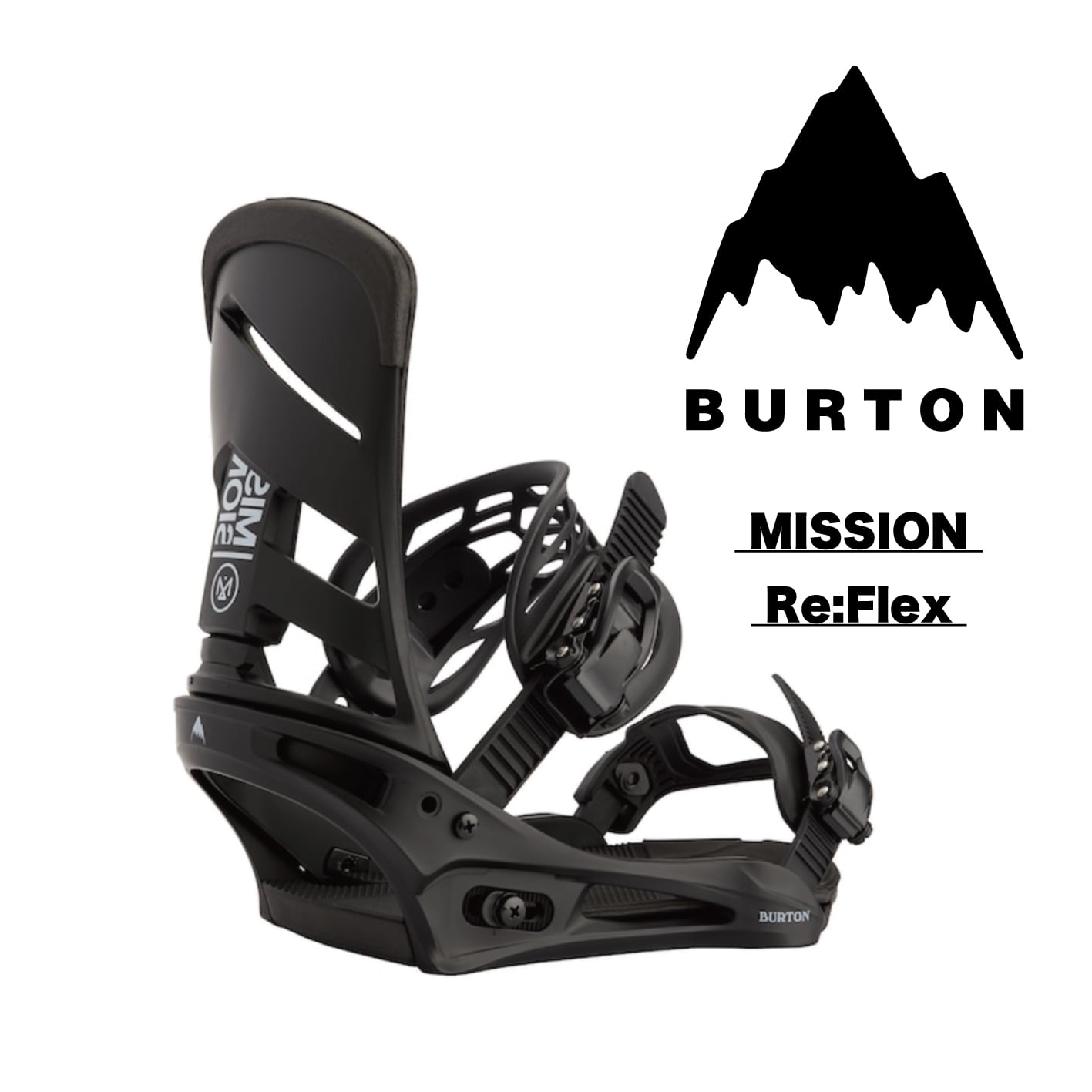 22-23 BURTON『 MISSION Re:Flex 』スノーボード バインディング ビンディング binding バートン ミッション  リフレックス カービング テクニカル スノーボードテクニカル テク選 パウダー 地形遊び パーク メンズ レディース