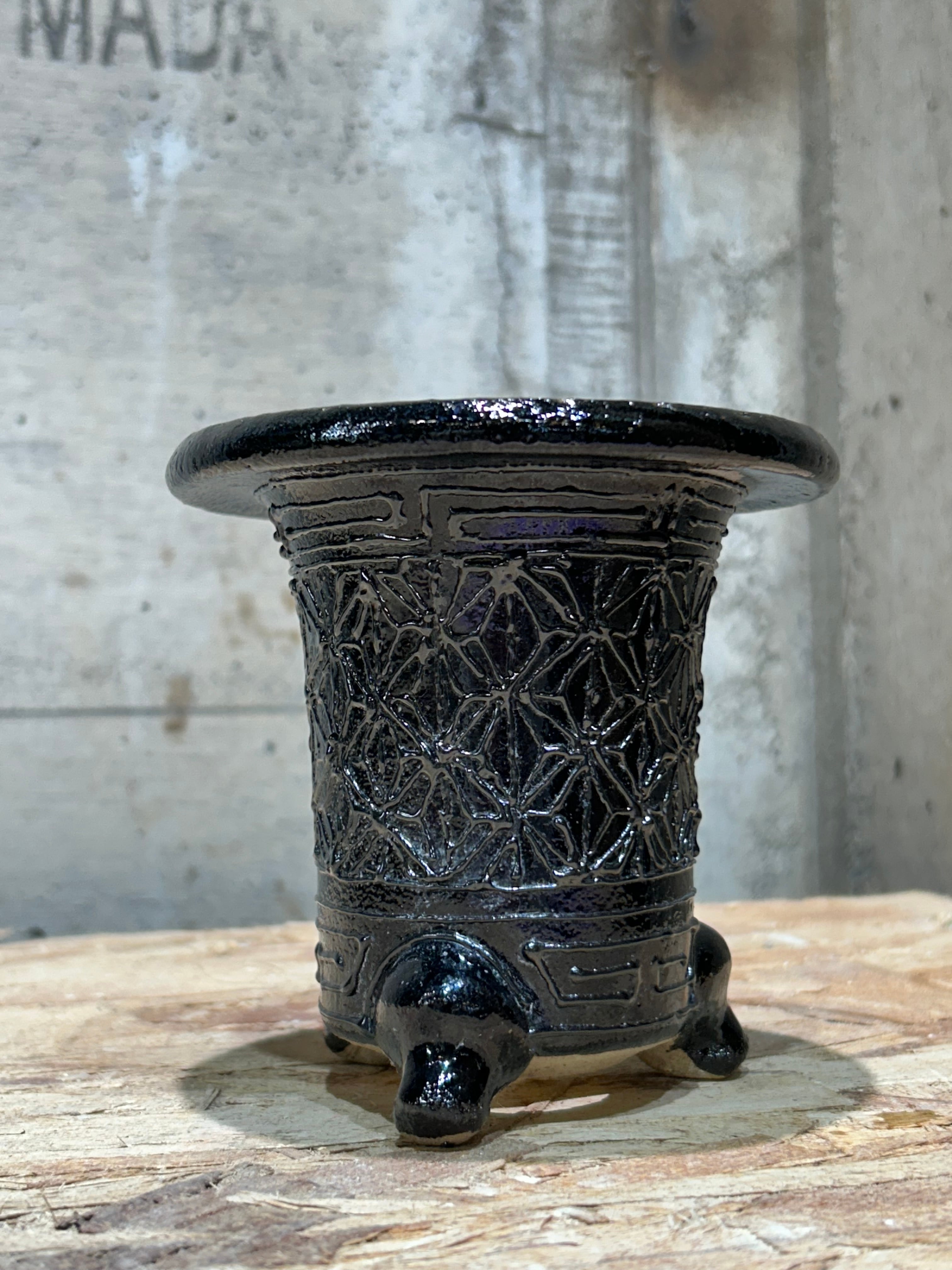 錦鉢Vol7 澤製陶所x MADA 黒鉢 麻 | madaexotic