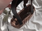 Akebi × Leather Basket bag