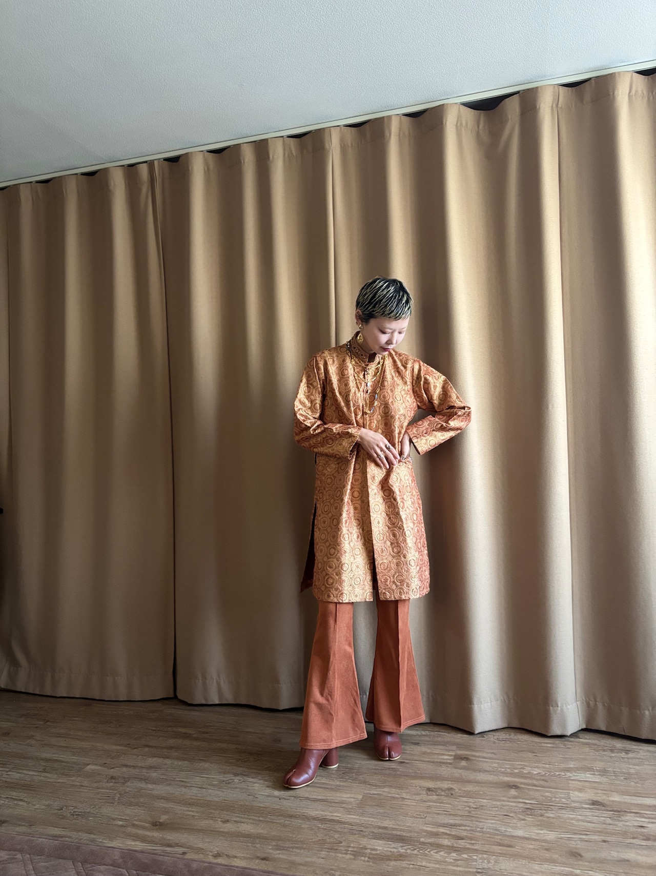 JUNAID JAMSHED embroidery pattern tunic-5072-11