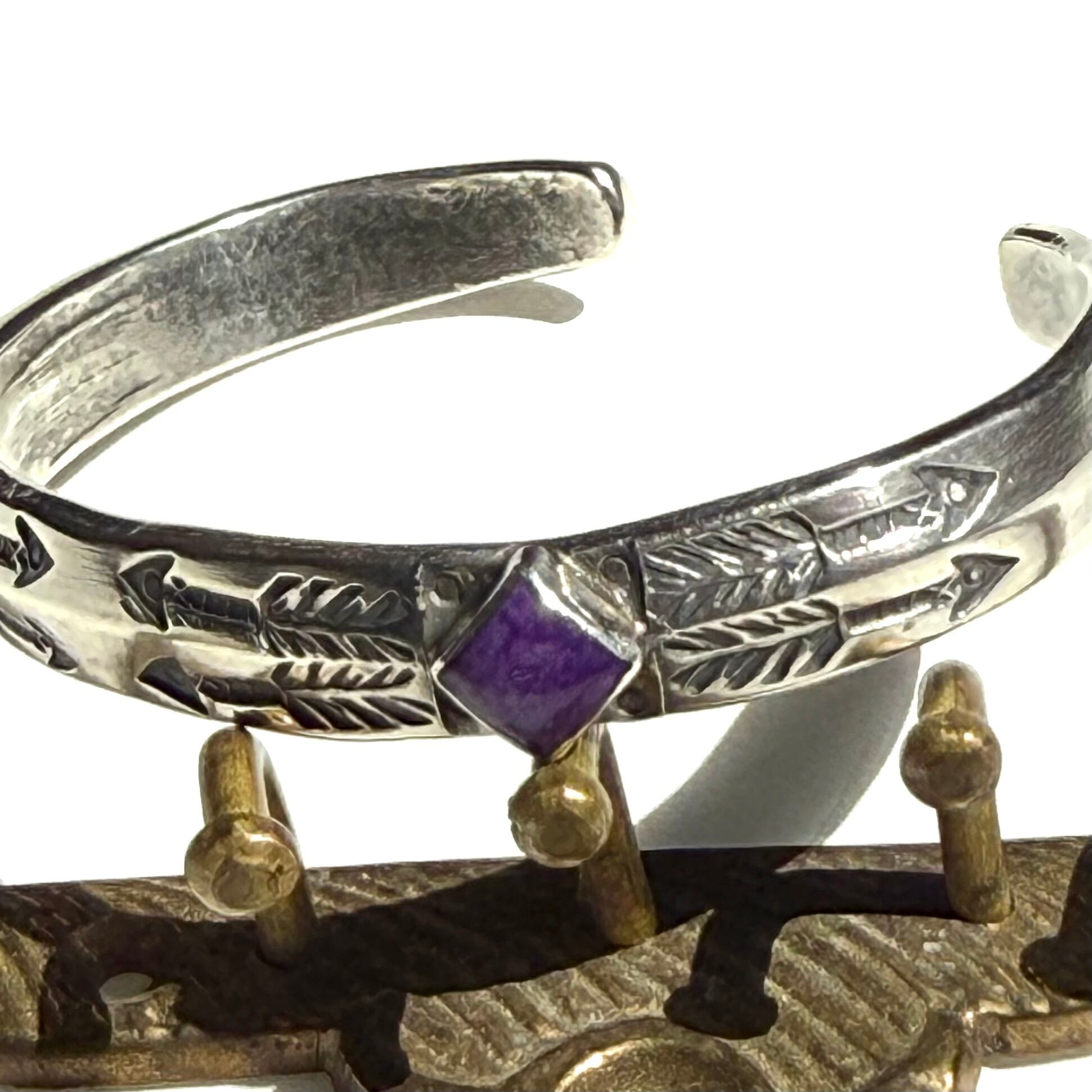Jesse Robbins “Size L” Coin Silver Bracelet インディアンジュエリー