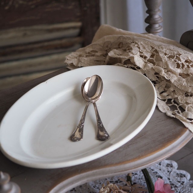 1900年前後 クレイユ・エ・モントローのオーバル皿