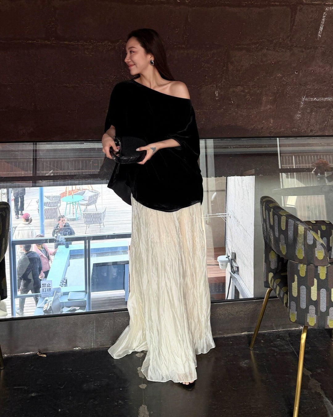 ベルベットドレープトップス S26127