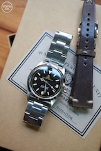 WMT WATCHES Barracuda – Black Dial Edition / Metal Bracelet + Leather Strap Set