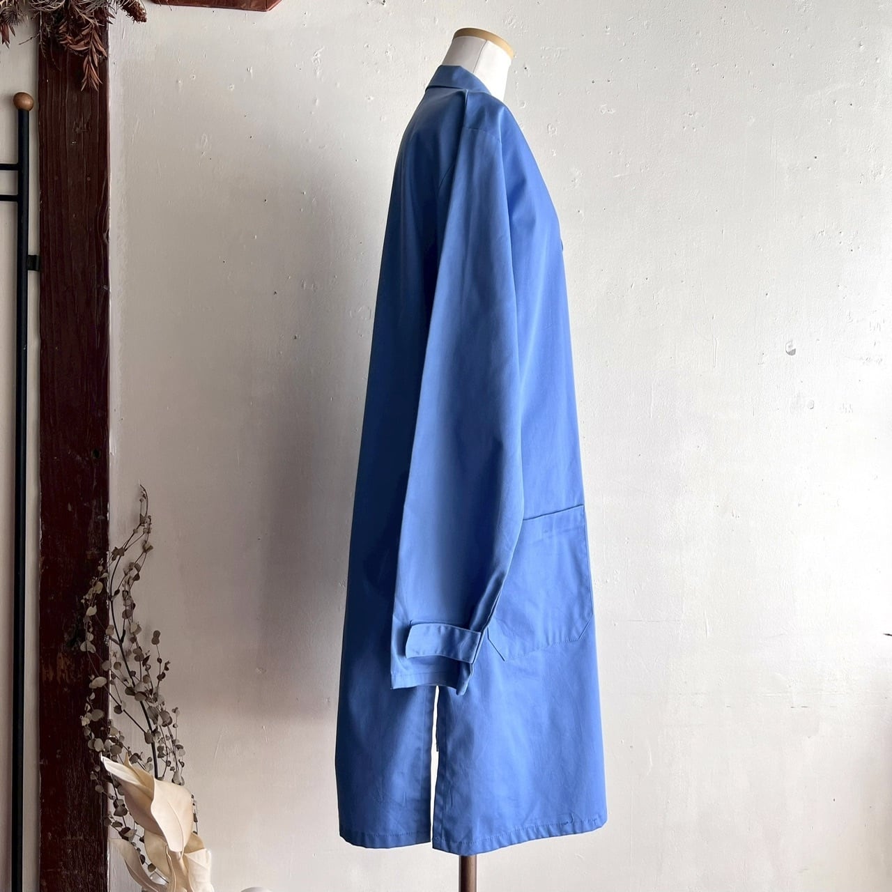 Euro work remake shop coat/バッグファスナーつきリメイクショップ
