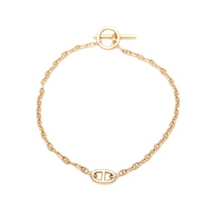 エルメス シェーヌダンクル ファランドール ST ブレスレット K18PG ピンクゴールド 750 レディース HERMES 【中古】