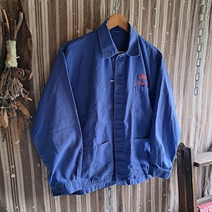 フランス製 企業刺繍 カバーオール used [503014]