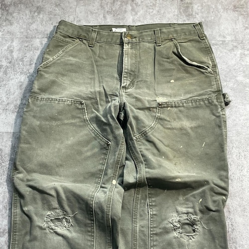 モスグリーン ダブルニー Carhartt B136 MOS 34×30 詳細写真3
