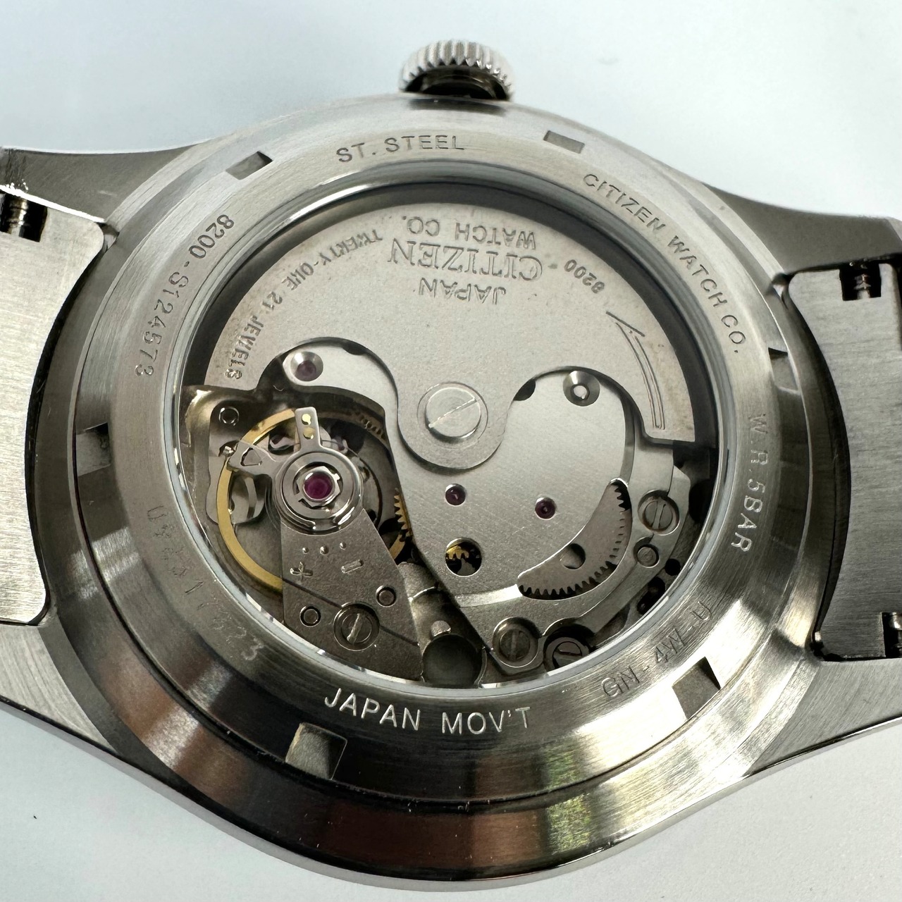 美品 吹雪い CITIZEN automatic 裏スケルトン