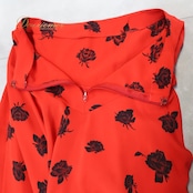 フラメンコ 衣装 チャコット Chacott ペチコート ファルダ スカート ブラック系 レッド系 赤 黒 花柄 フリル 軽い 薄い レッスン 練習着 フラメンコ用 レディース 練習 フラワー 花 薔薇柄 バラ柄 軽量 薄手 花柄スカート ステージ 衣装用