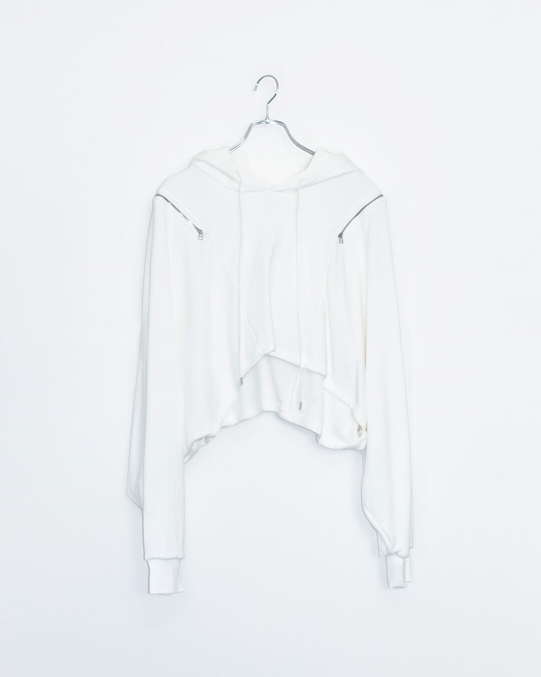 Short Sweat Hoodie (White)