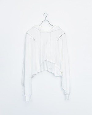 Short Sweat Hoodie (White)
