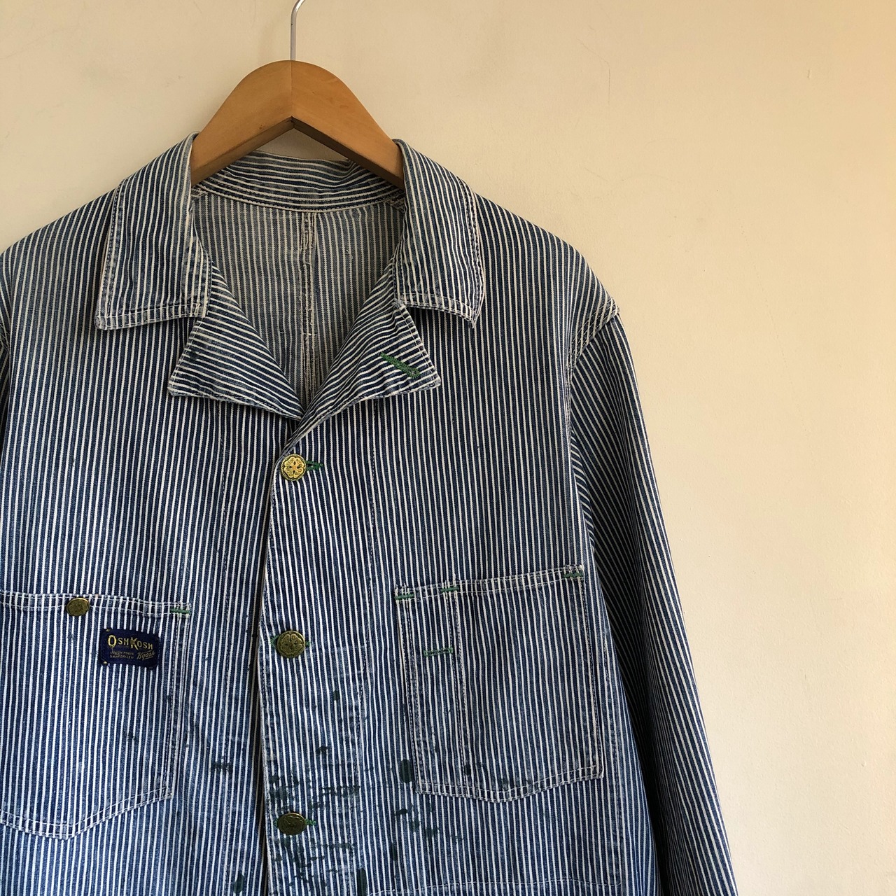 OSHKOSH ヒッコリーストライプ カバーオール | mill