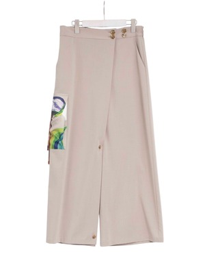 海辺の砂浜のようなパンツ | P-55128_BEIGE