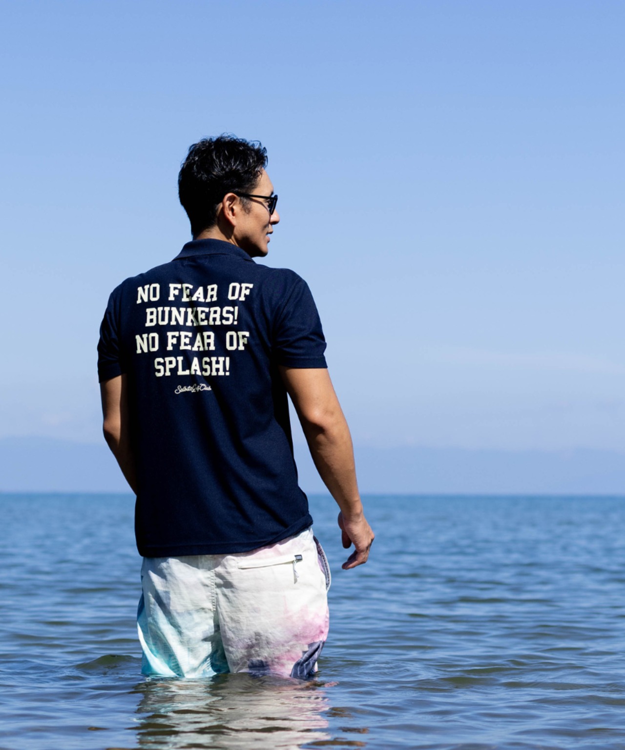 NO BUNKERS NO SPLASH Polo ”navy”
