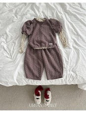 アーバンラビット / URBAN RABBIT / フラワーハイネックT / 韓国子供服 / キッズ / 26winter〖取寄〗*XS~XL*