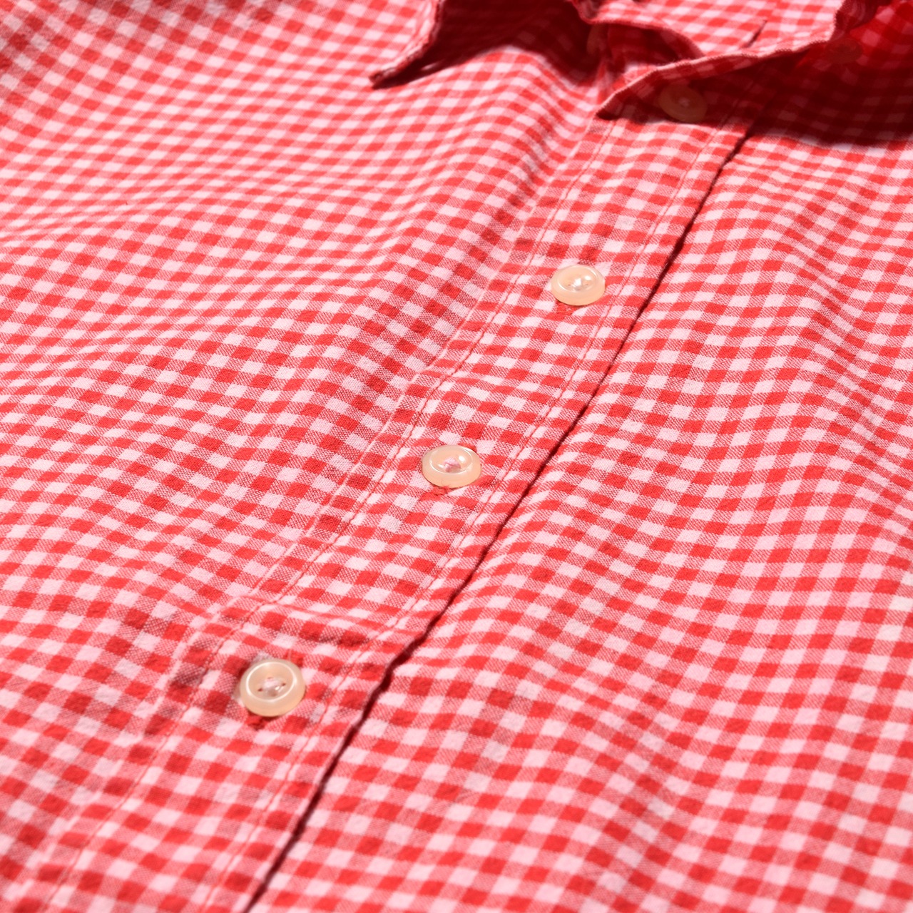 90s Ralph Lauren ギンガムチェック 半袖ボタンダウンシャツ USA製