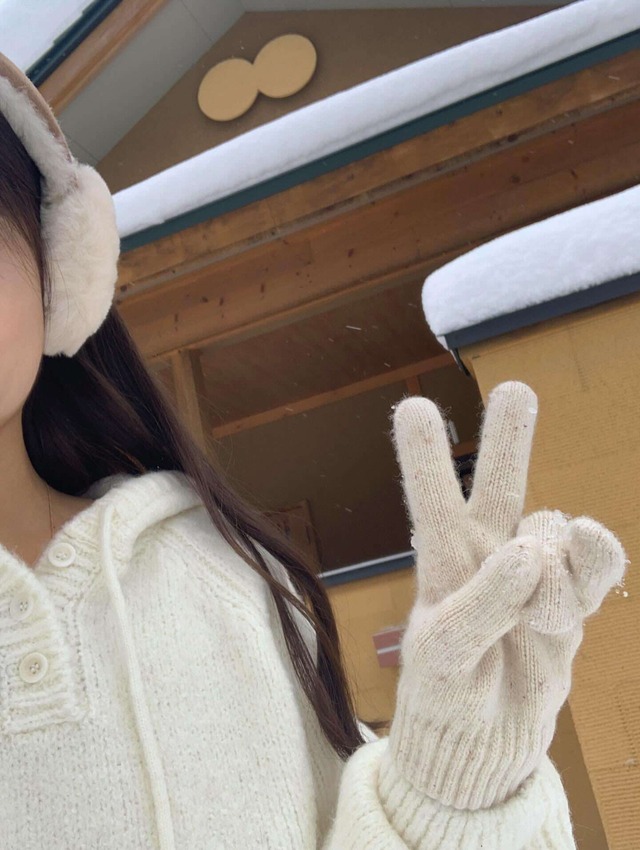 (予約) LITER / Momo alpaca hood knit 2color