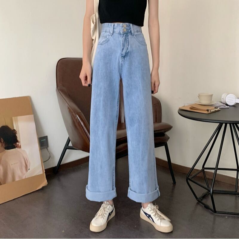 ジーンズ スプリングハイウェストルーズスリムパンツ レッド 春物 YY-ファッション57515604577