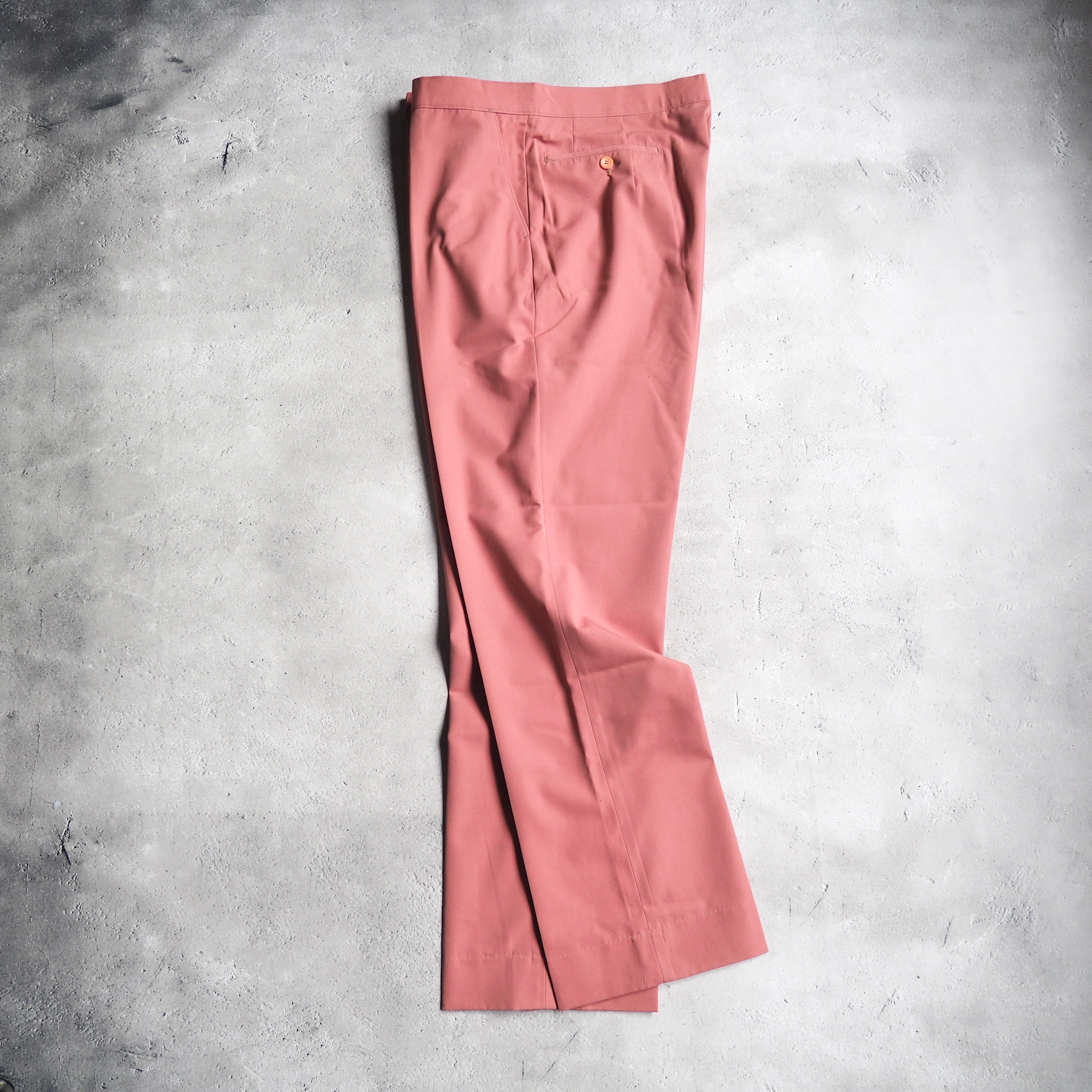 Beautiful flamingo Pink color Vintage slacks Pants